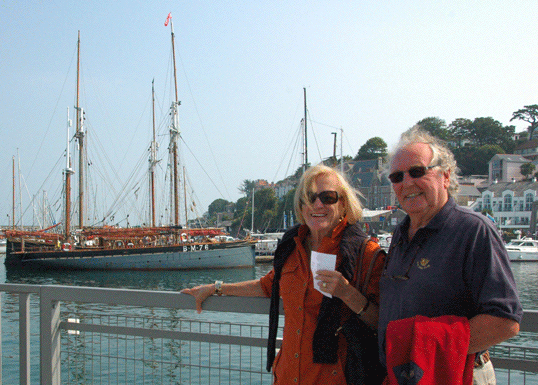 Bob and Gretchen Tricker, Vigilance, Brixham Harbour